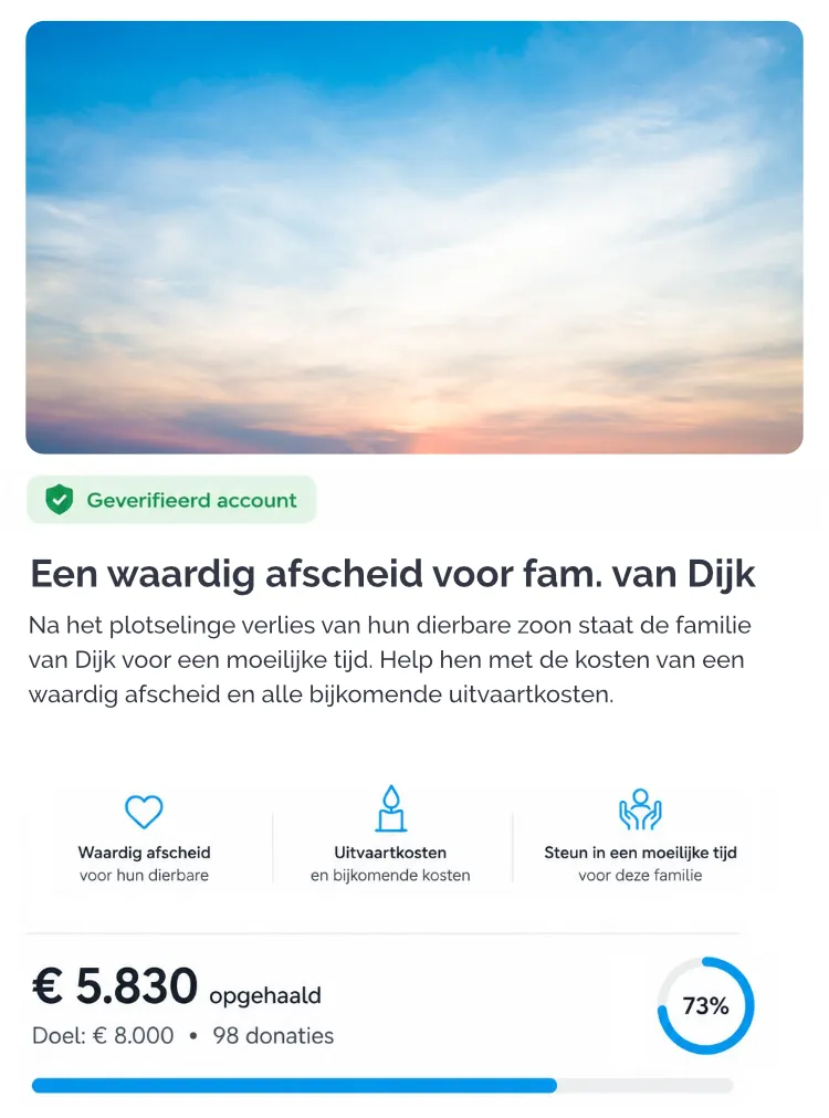 Voorbeeld dierenactie op Doneeractie