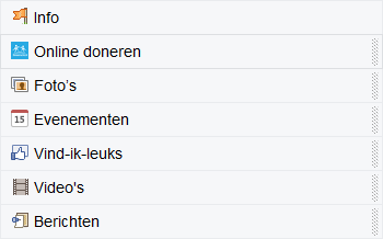 Facebook app rangschikken